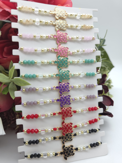 Preview: Schildkröten Armbänder bunt